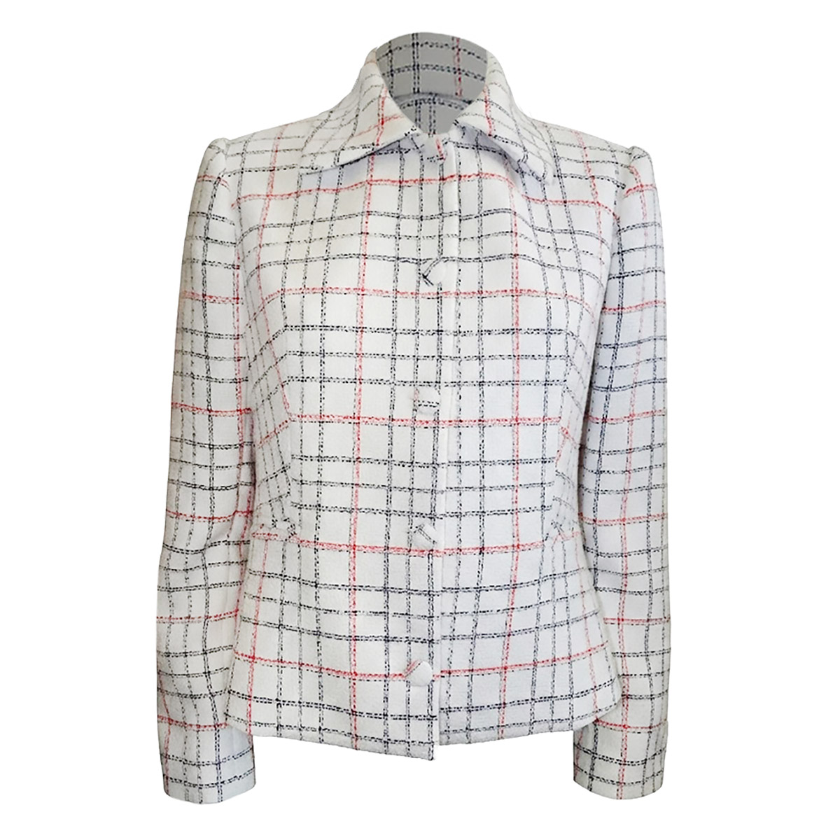 Saco Cuadros Con Botones Chaps  Para Mujer image number null