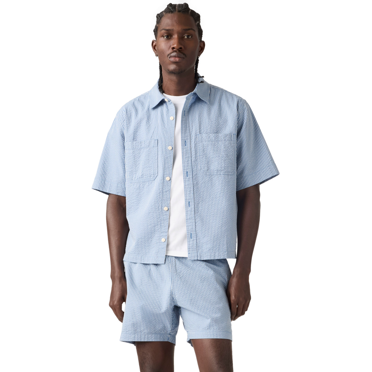 Levi&rsquo;s&reg; Camisa Mechanic Rayas Regular Fit Manga Corta para Hombre image number null