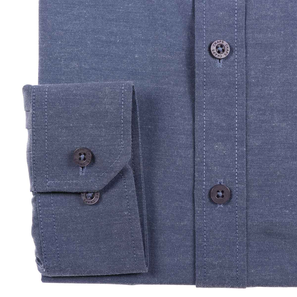 Camisa de Vestir Slim Fit Tono Liso CHAPS para Hombre image number null