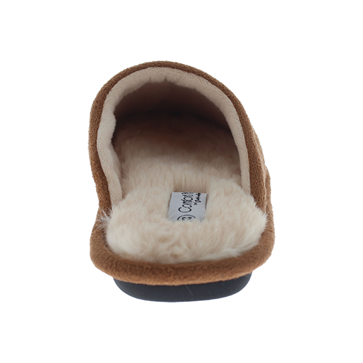Pantufla con Brillos Comfort Fit Caf&eacute; para Mujer image number null