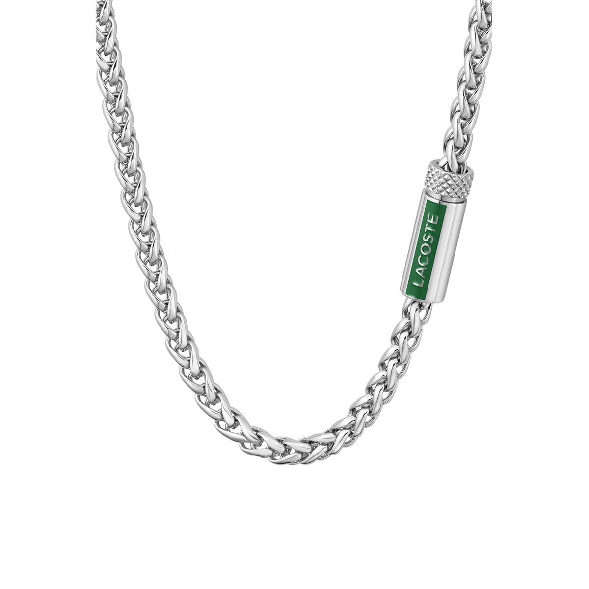 Collar Acero Inoxidable Plateado Lacoste para Hombre image number null