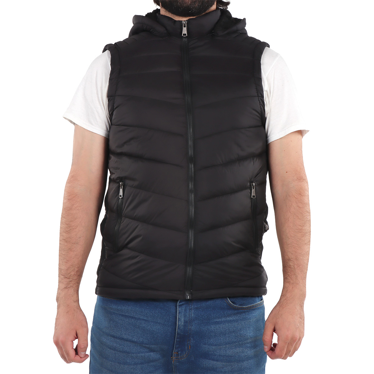 Chaleco Capitonado con Gorro Tim Men para Hombre image number null