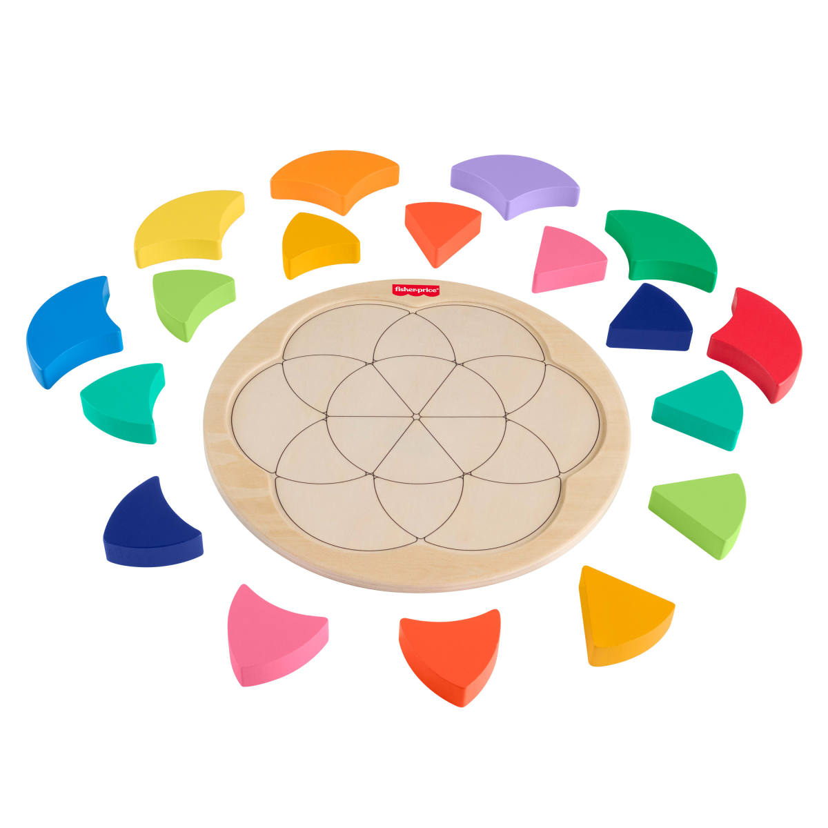Juguete Fisher-Price Rompecabezas Colorido De Madera image number null