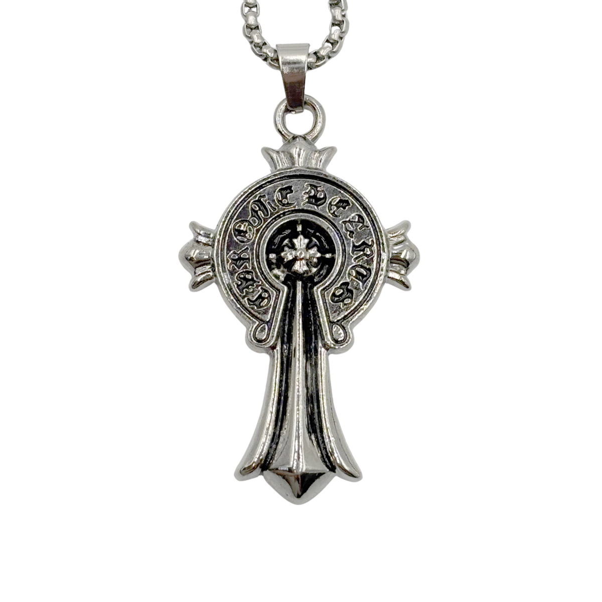 Cadena Eslab&oacute;n Cruz H Aktuales para Hombre image number null