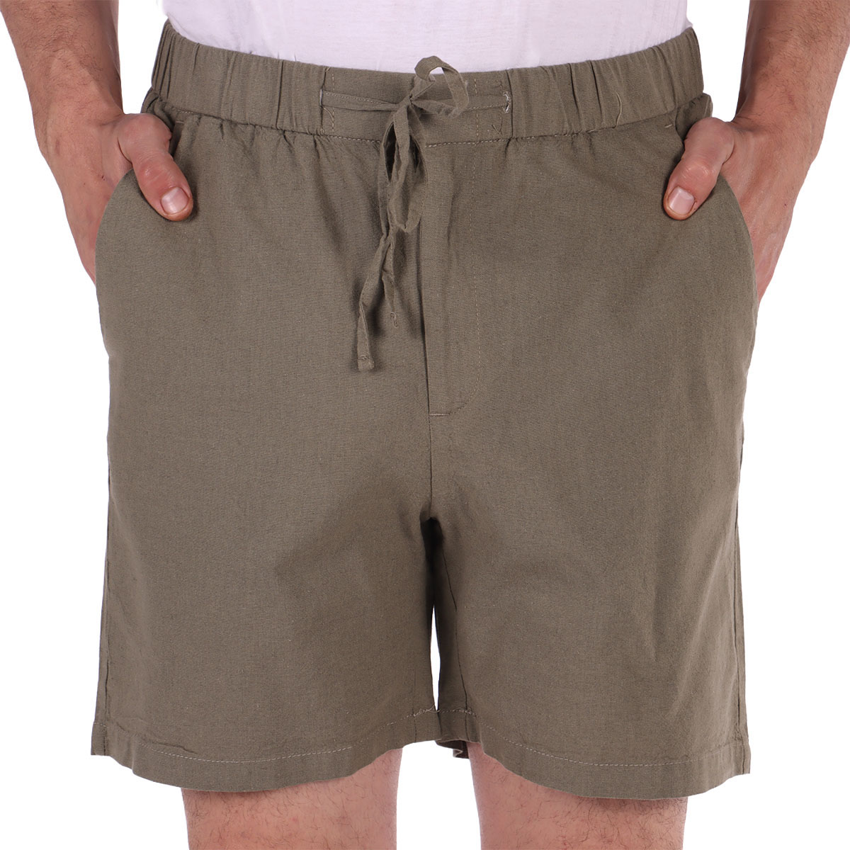 Bermuda Lino Cintura El&aacute;stica Fukka para Hombre image number null