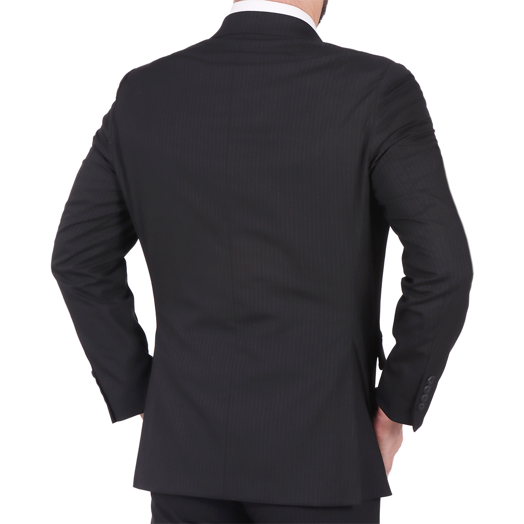 Saco Sastre Rayas Finas Formal De LMENTAL para Hombre image number null
