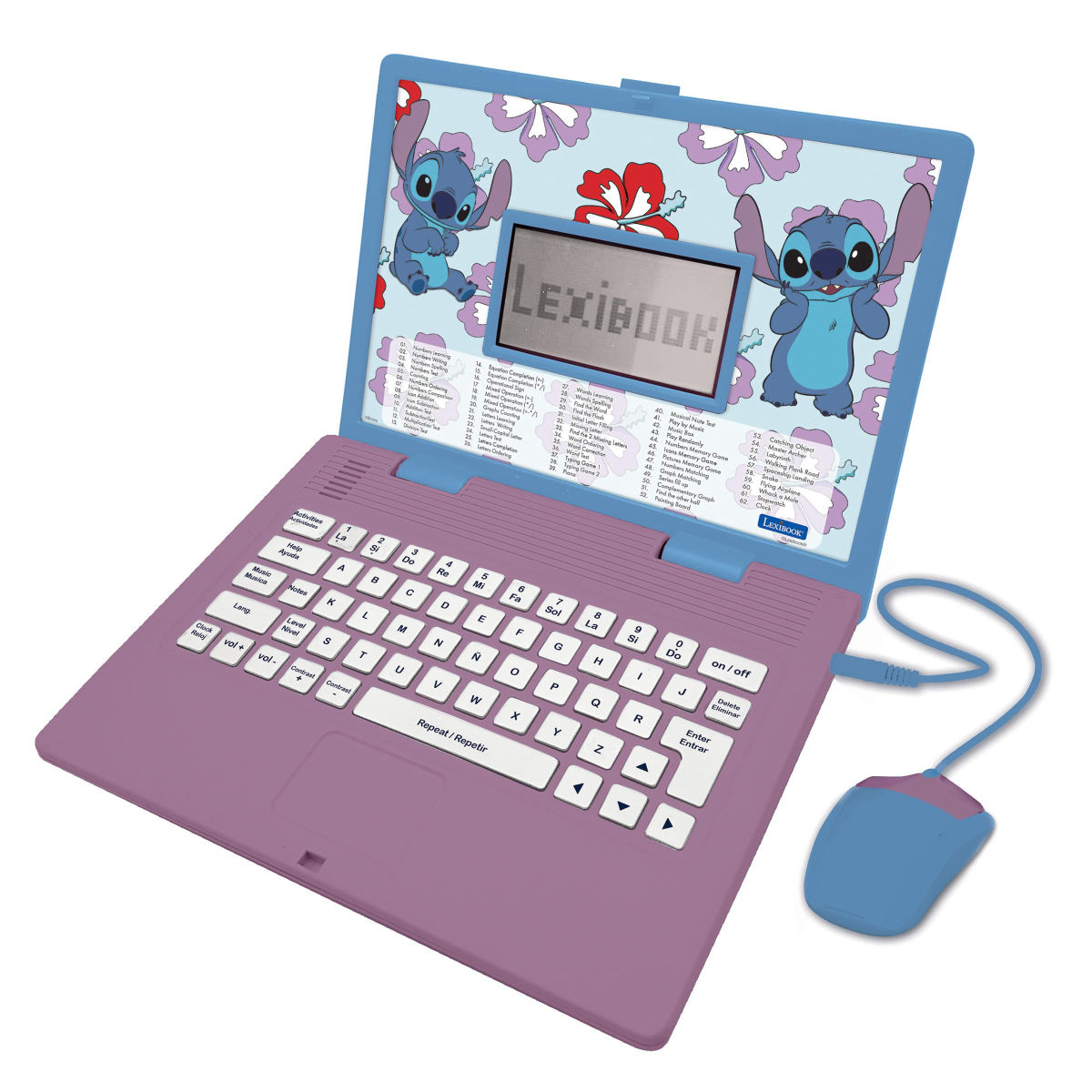 Laptop Educativo Bilingue Stitch Lexibook image number null