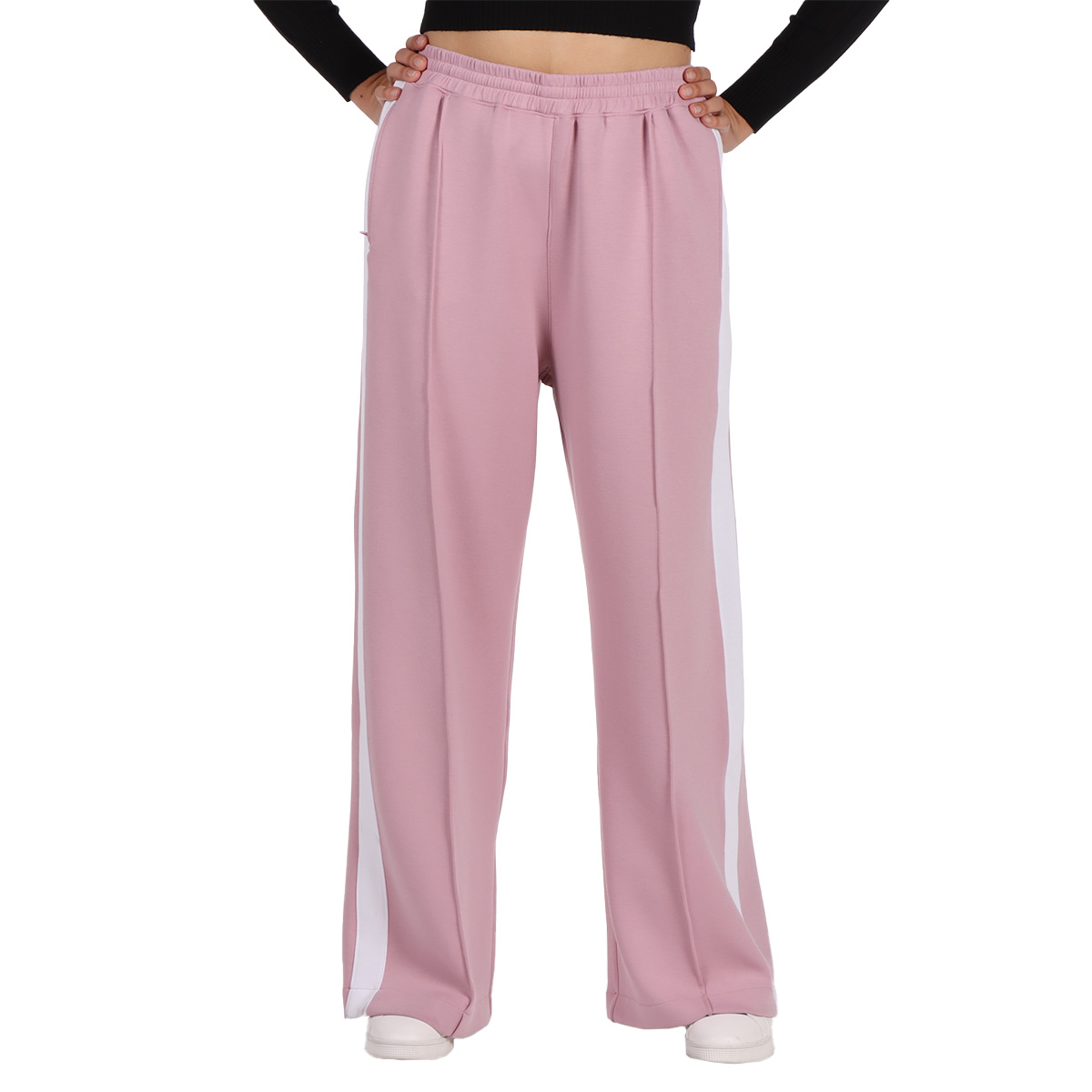 Pants Holgado Corte Relajado Bies Laterales Jeanious Mujer image number null