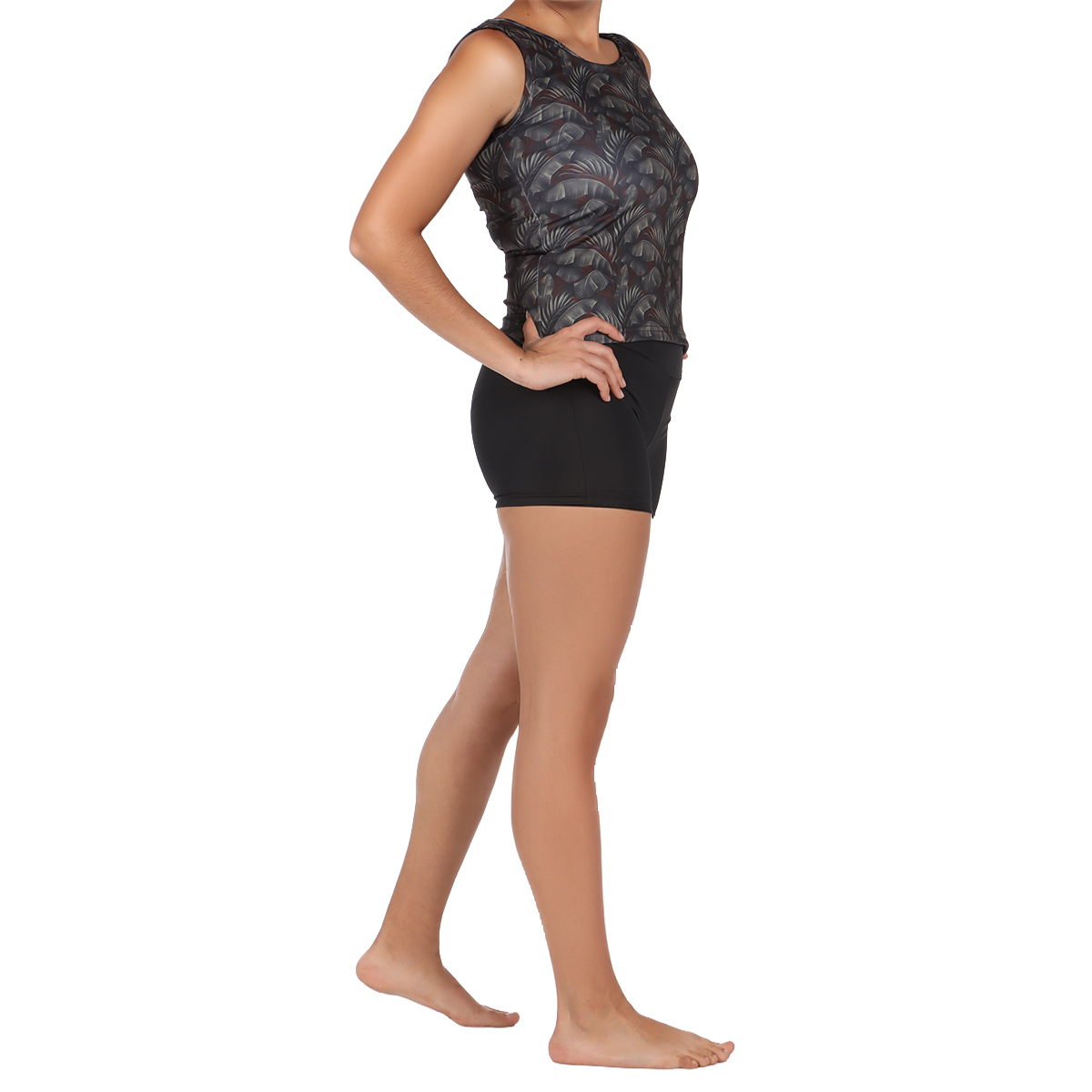 Traje Ba&ntilde;o Top Hojas Tropicales y Short Too Good para Mujer image number null