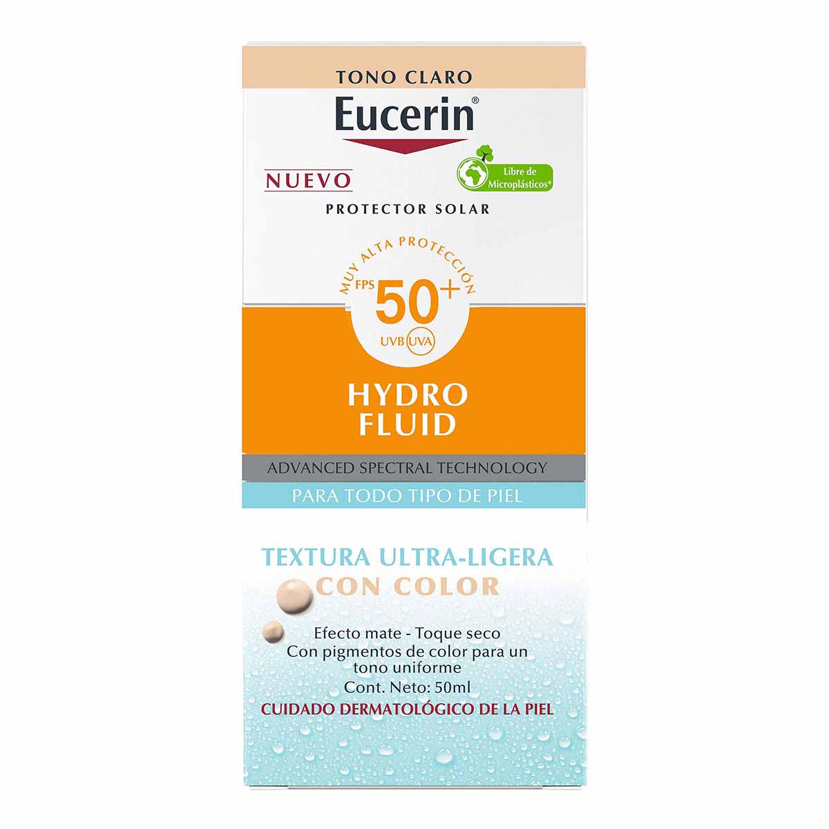 Eucerin Sun Hydrofluid Tono Claro FPS50+ image number null