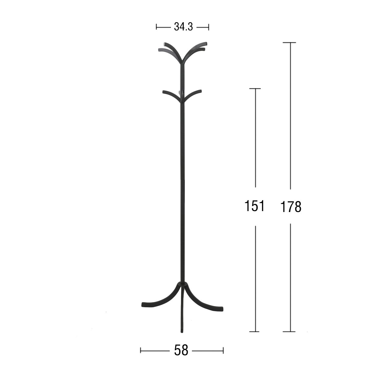 Perchero Vintage Home Metal Coat Tree image number null