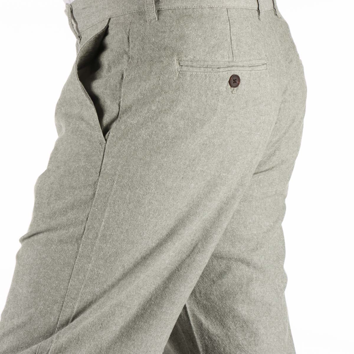 Pantal&oacute;n Lino Algod&oacute;n Regular Fit Casual J.opus Hombre image number null