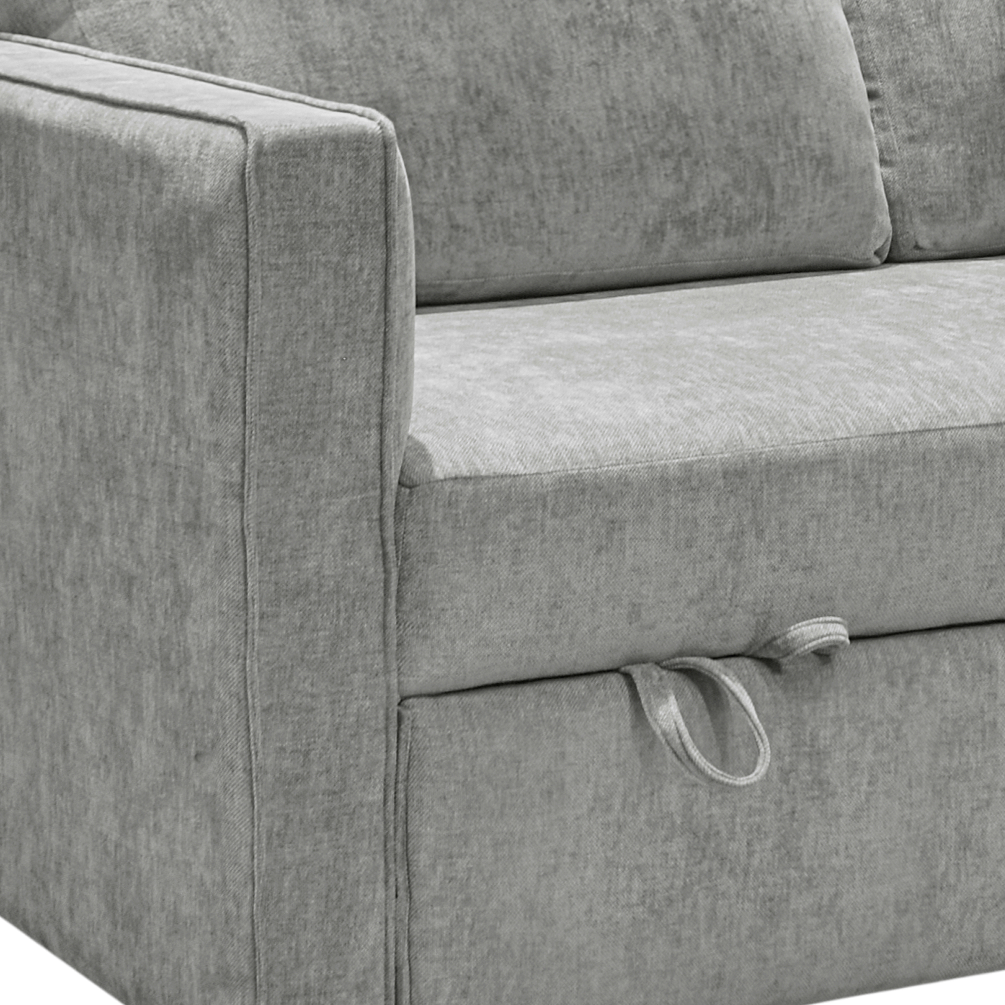 Sof&aacute; Cama Derecho Walnut T Gris Muebles Liz image number null
