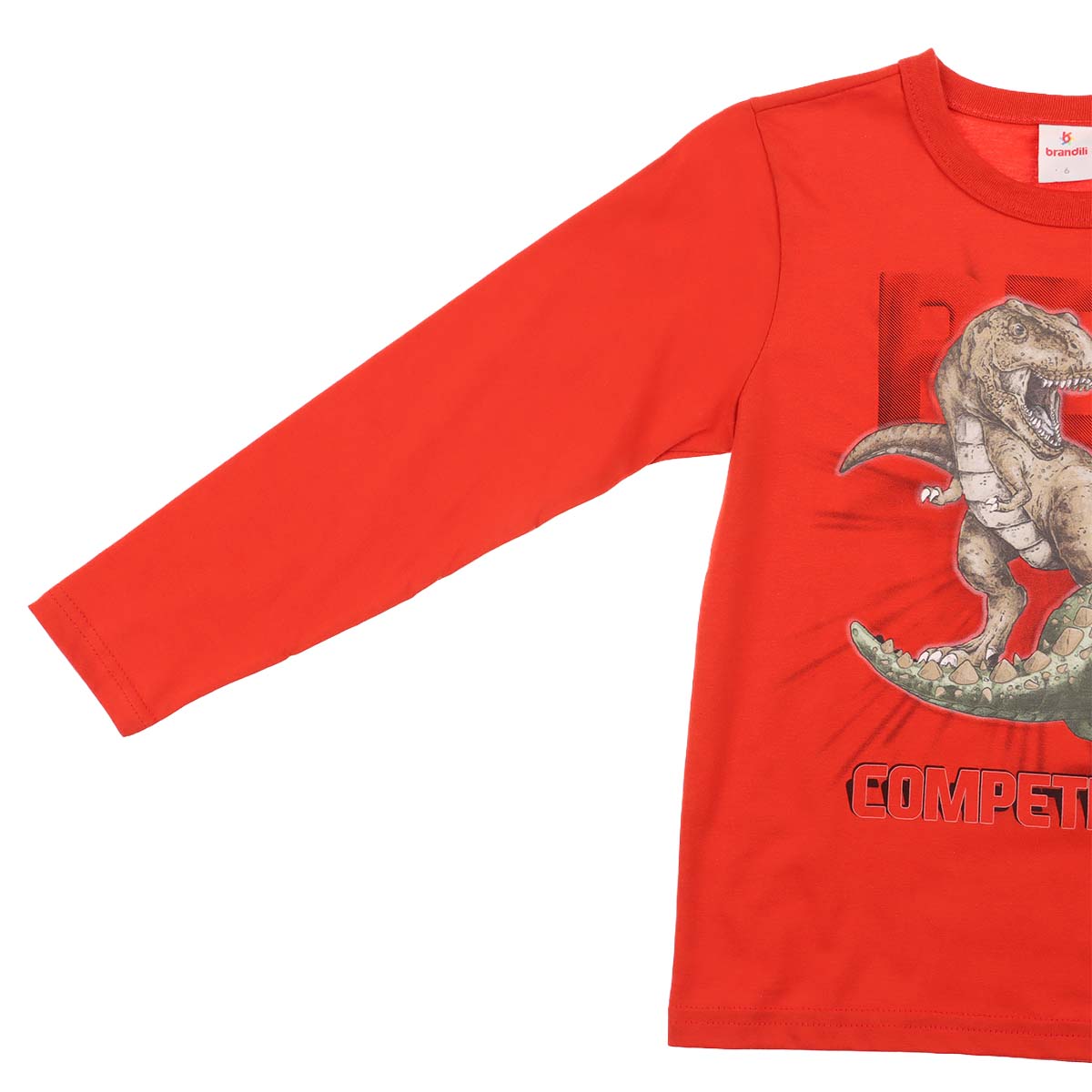 Playera Manga Larga Dinosaurio Brandili para Ni&ntilde;o image number null