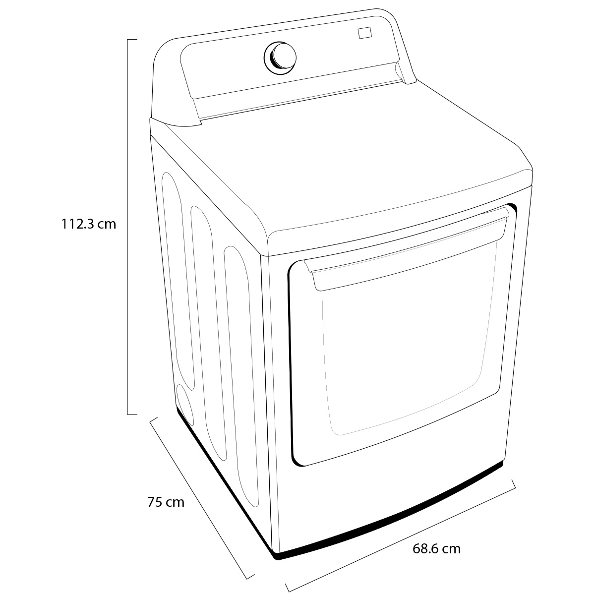 Secadora de gas LG Carga Frontal con Sensor Dry 25 kg color Blanco - DT25WTGK image number null