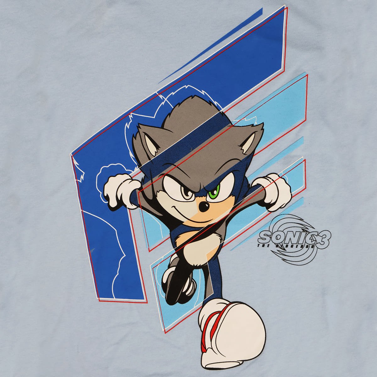 Pijama de Playera Manga Larga y Pantal&oacute;n con Dise&ntilde;o Azul Marino Sonic para Ni&ntilde;o image number null