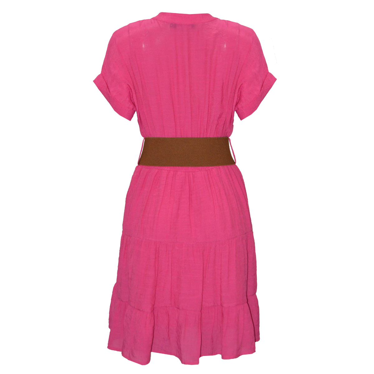 Vestido con olanes y cintur&oacute;n Philosophy para Mujer image number null