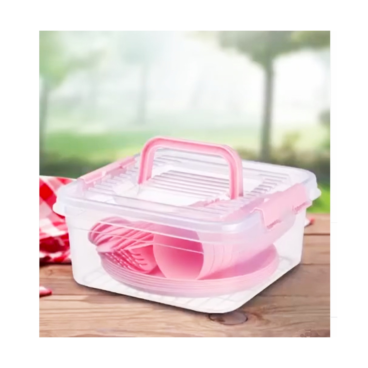 Set PicNic My Box 31 Pzas P6 Personas Rosa Gondol image number null