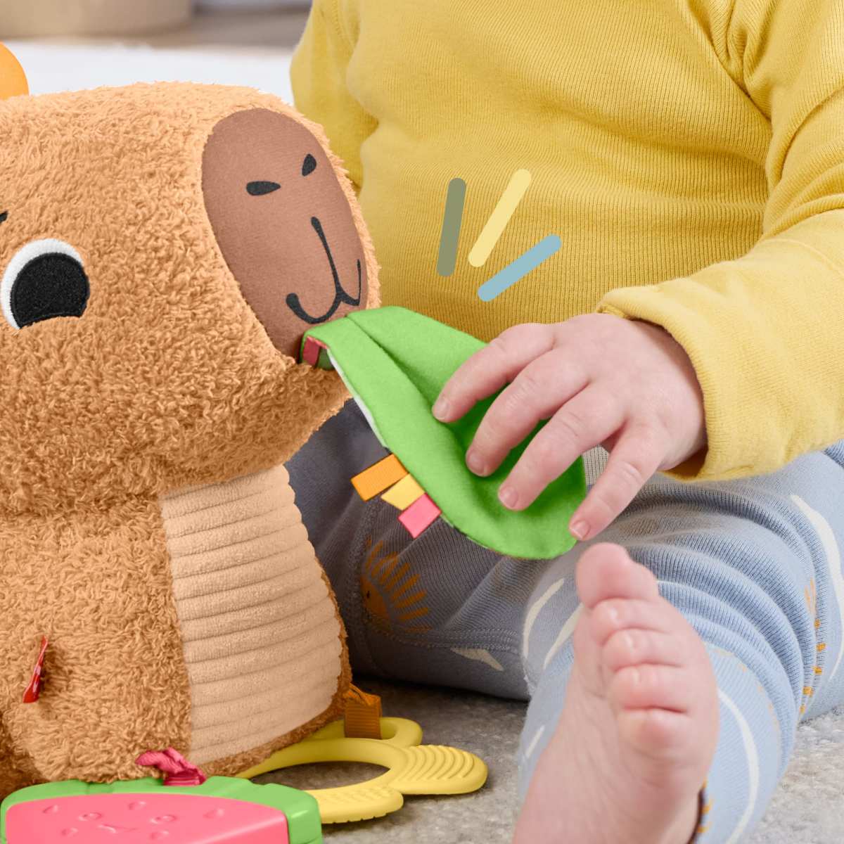Juguete FISHER-PRICE Baby Capibara Est&iacute;mulos y Juego image number null