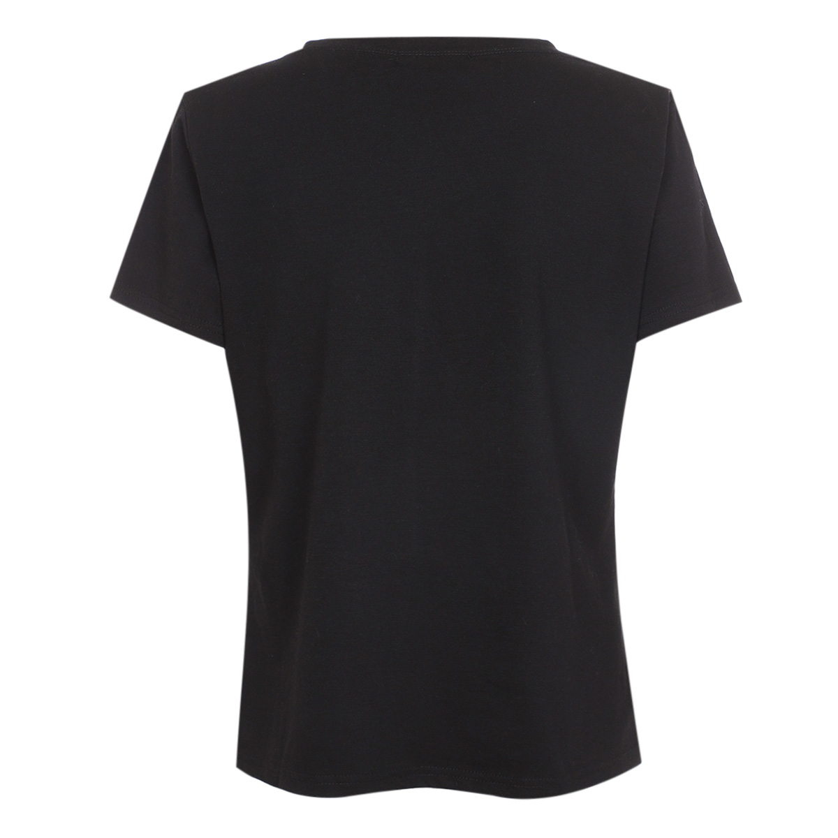 Playera Manga Corta Con Aplicaci&oacute;n De Mo&ntilde;o Studio Si  Para Mujer image number null