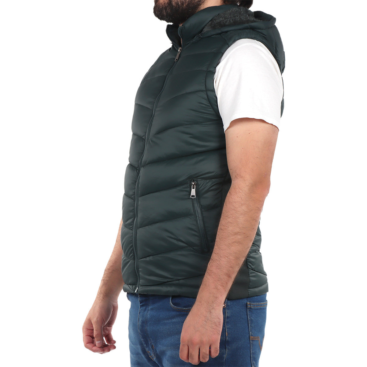 Chaleco Capitonado con Gorro Tim Men para Hombre image number null