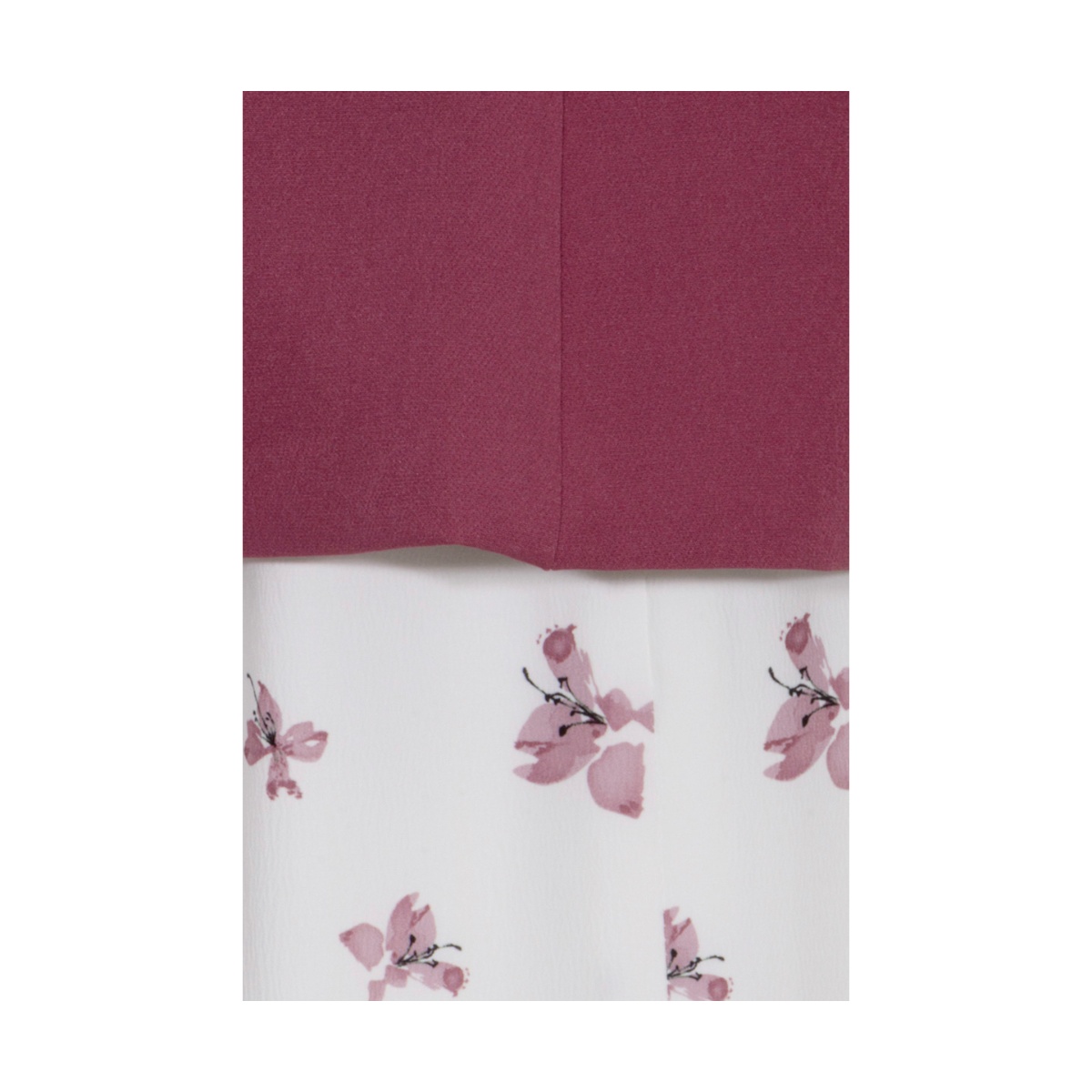 Conjunto Saco Liso Y Vestido Estampado Joces Para Mujer image number null