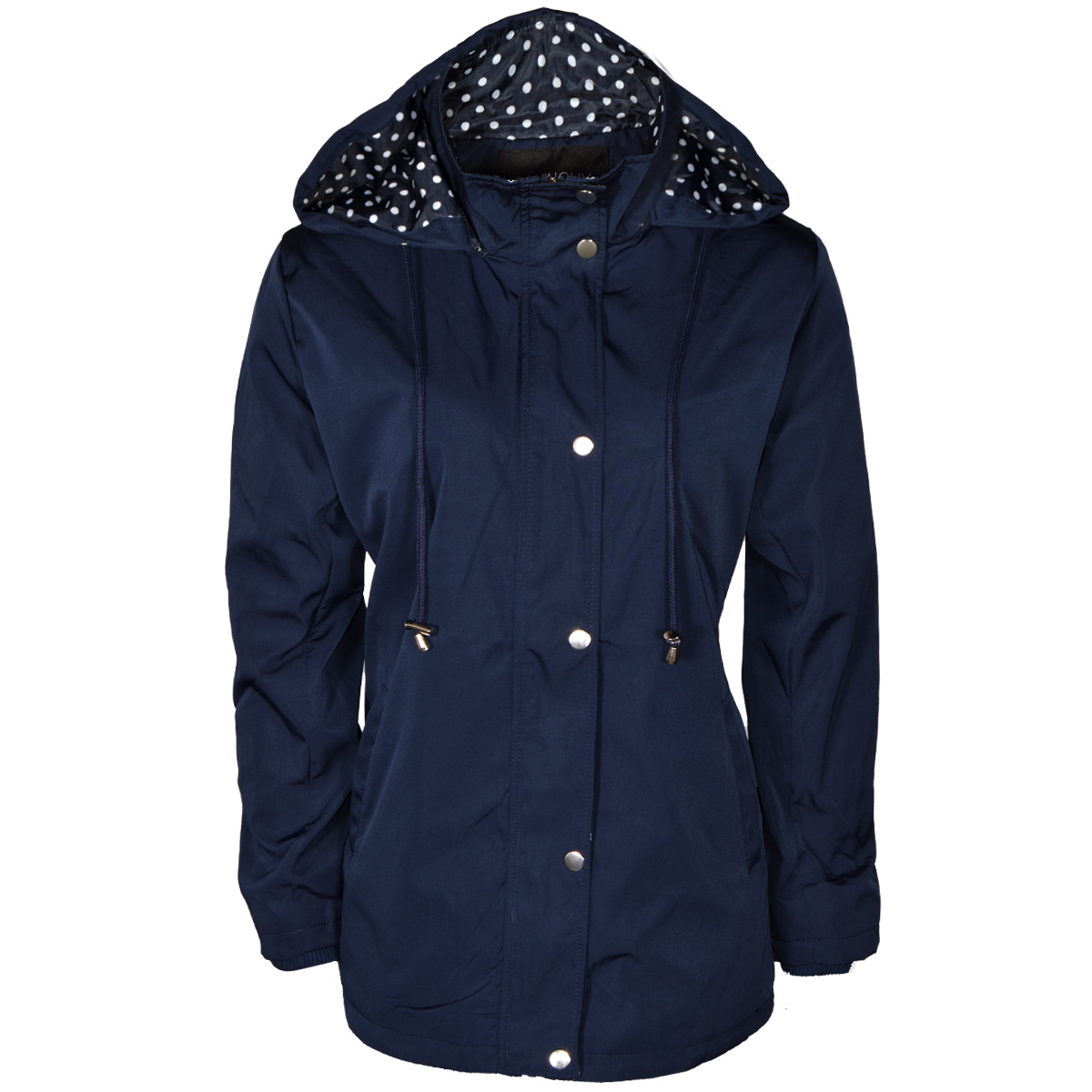 Gabardina Con Capucha Davinchy Para Mujer Casual image number null