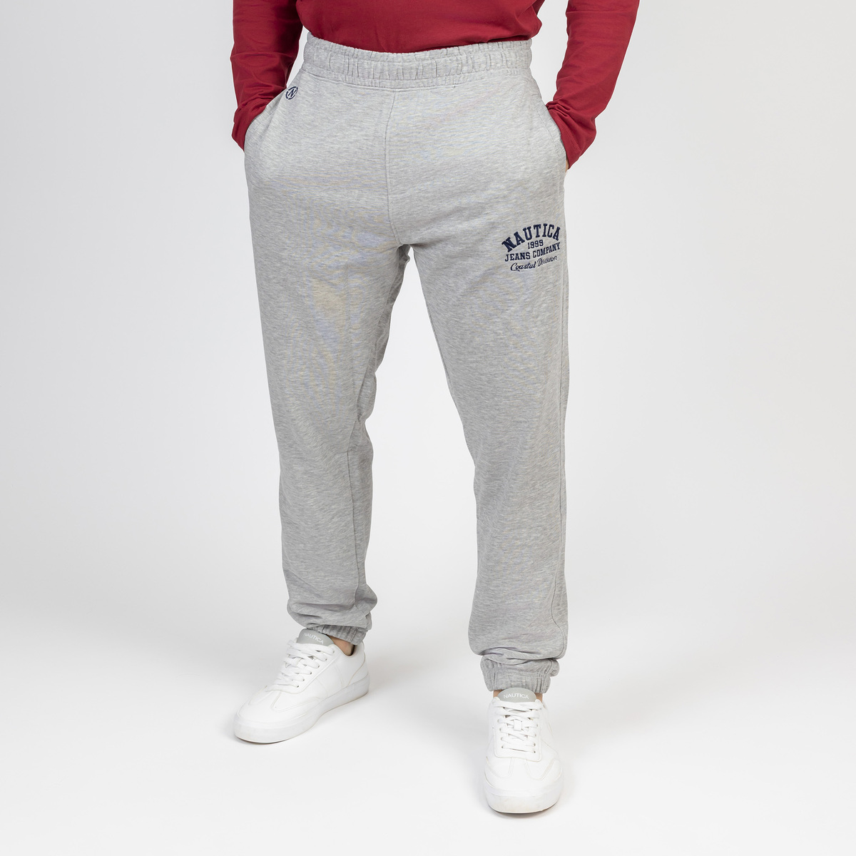 Pants Regular Fit Nautica Gris Claro para Hombre&nbsp;&nbsp;&nbsp;&nbsp;&nbsp;&nbsp; image number null