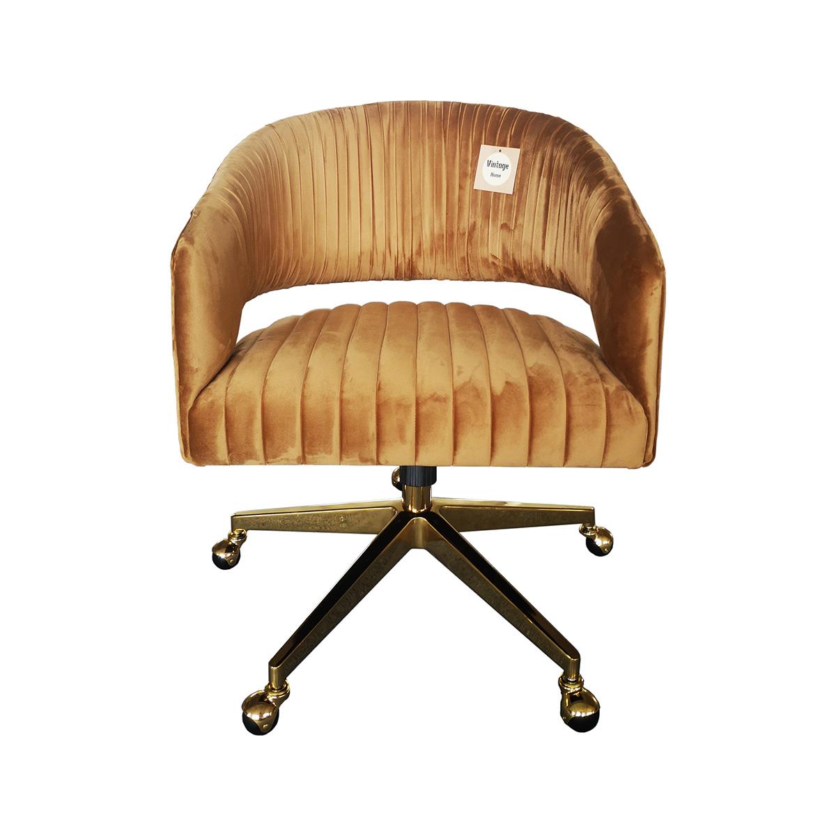 Silla De Escritorio Ocre Gold Vintage Home image number null