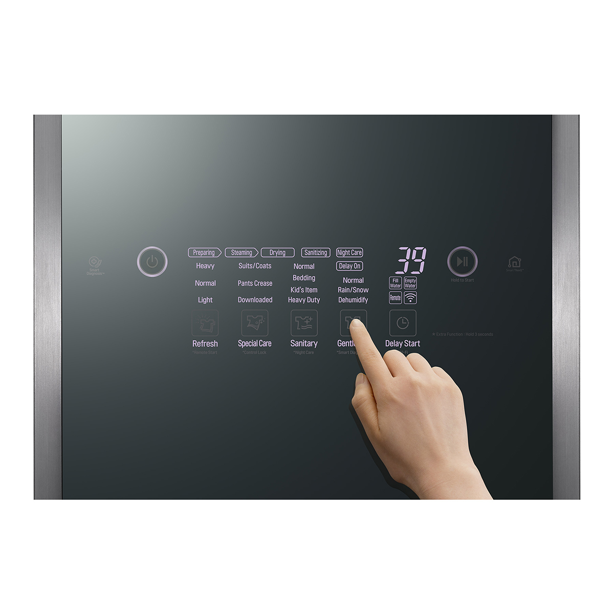 Sistema de vapor LG Styler  Smart Inverter con TrueSteam  Silver  S3MFBN image number null