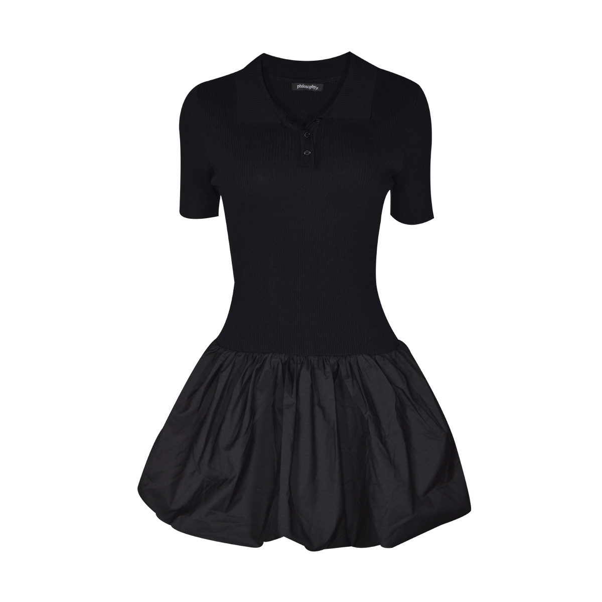 Vestido Corto Falda Globo Philosophy Para Mujer Junior image number null