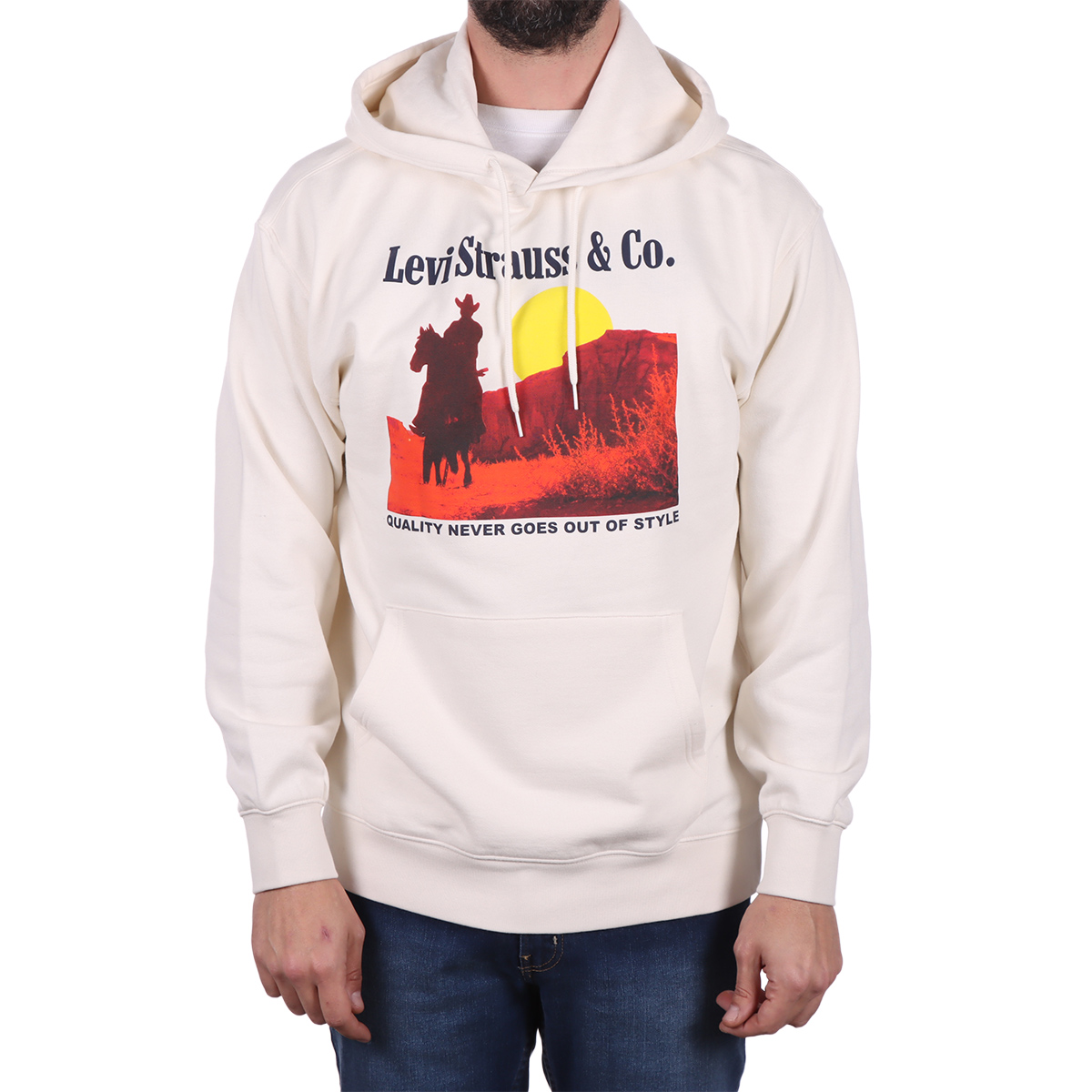 Sudadera con Capucha y Gr&aacute;fico Desierto Levi's para Hombre image number null