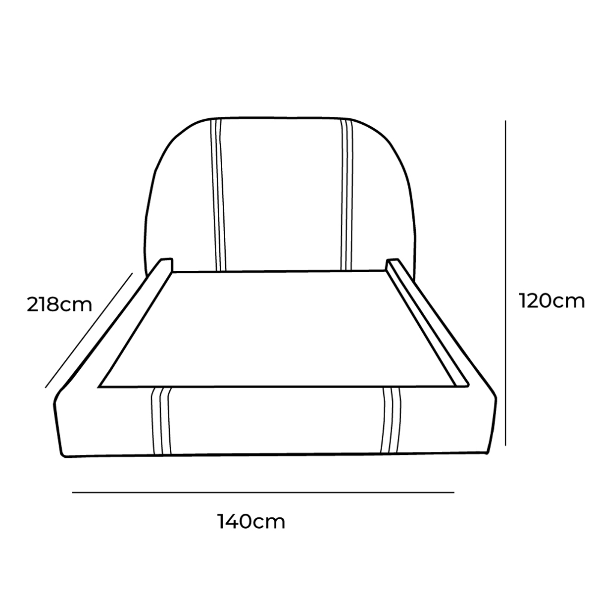 Cama Stone Matrimonial Oxford PUFFLAND image number null