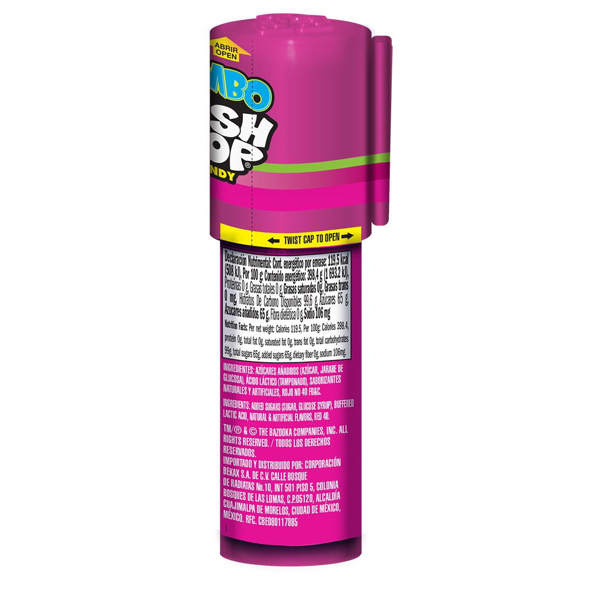 Bazooka Push Pop Jumbo 30g image number null