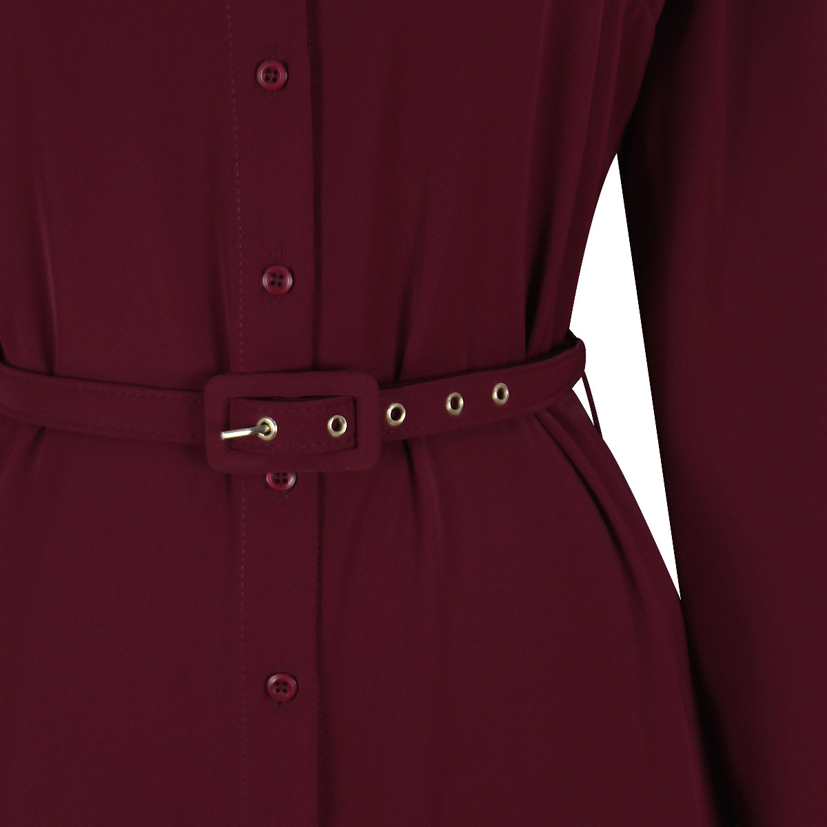 Vestido camisero con cintur&oacute;n al tono para Mujer Petite JUST BY BASEL image number null