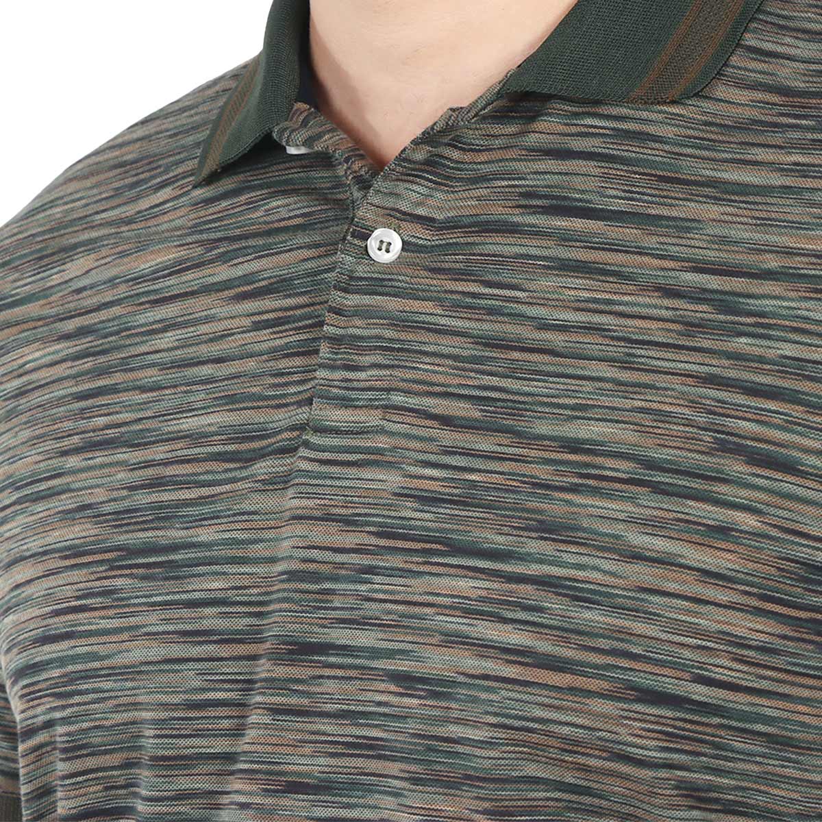 Playera Polo Slim Fit Patron Combinado Carlo Corinto Hombre image number null