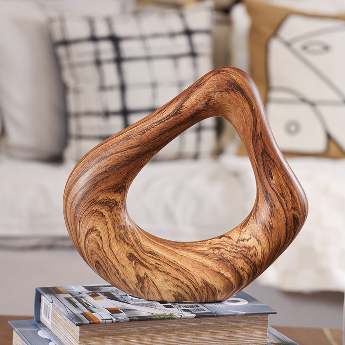 Figura Decorativa De Madera Circular Concepts image number null