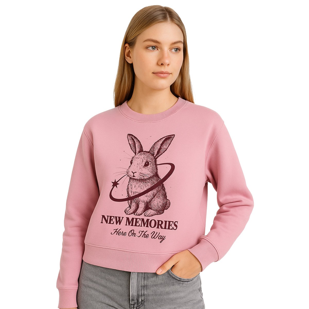 Sudadera Estamp Forever 21 para Mujer Junior image number null