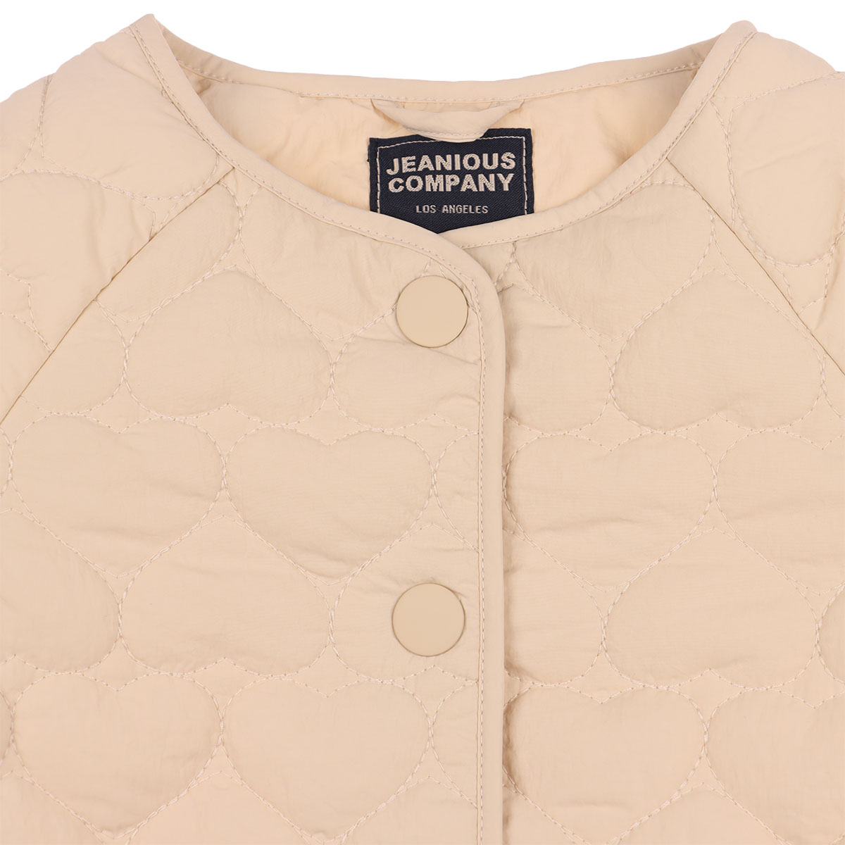 Chamarra Capitonada Corazones Jeanious para Ni&ntilde;a Toddler image number null