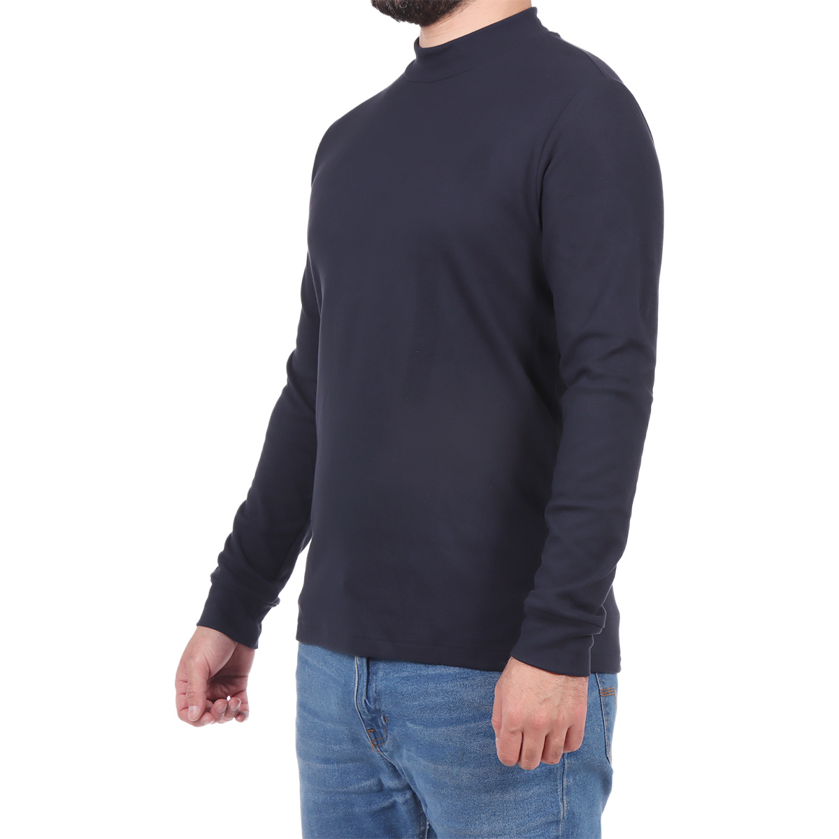 Su&eacute;ter Cuello Mock B&aacute;sico Esencial OVS para Hombre image number null