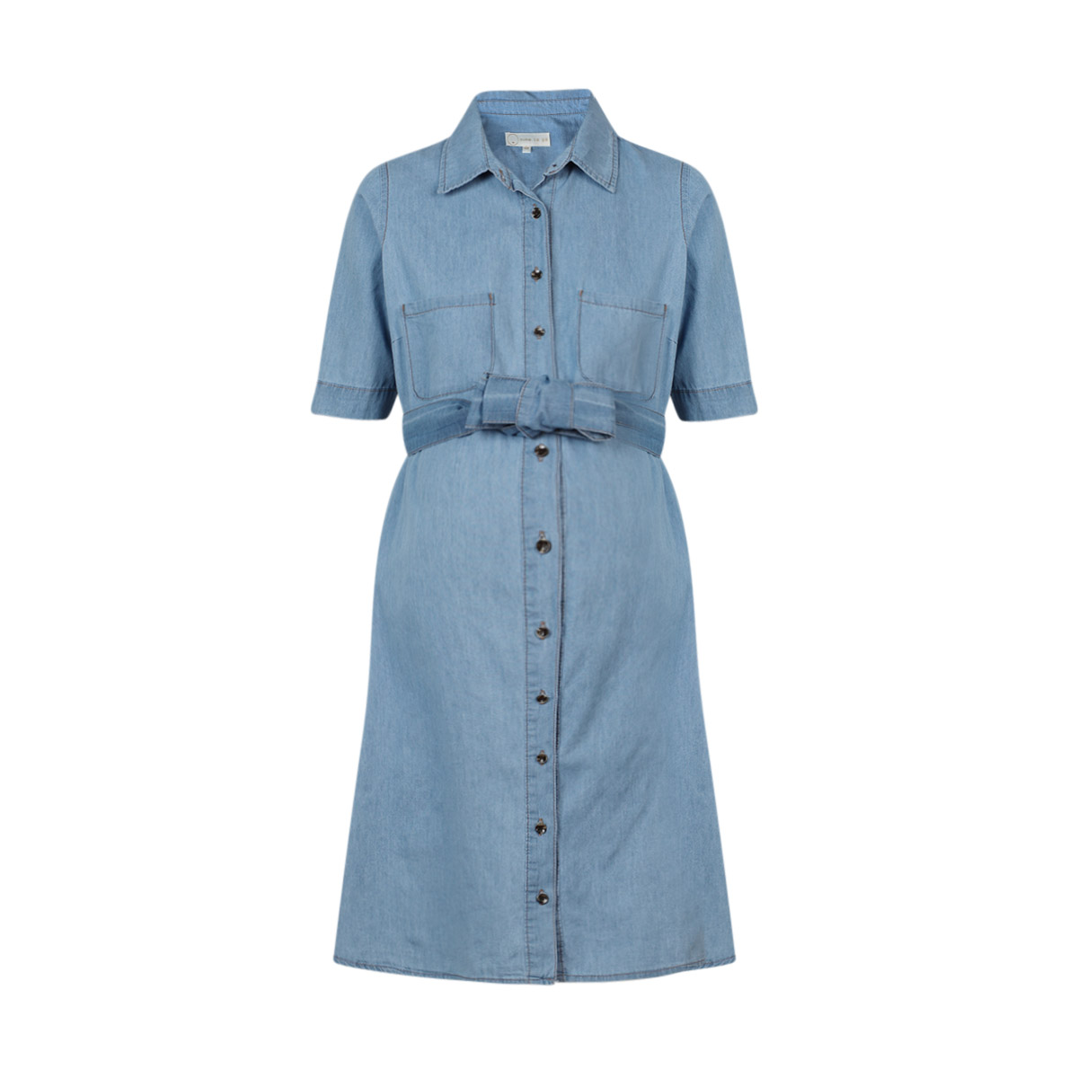 Vestido Maternidad Con Cuello Camisero Nine To Go image number null