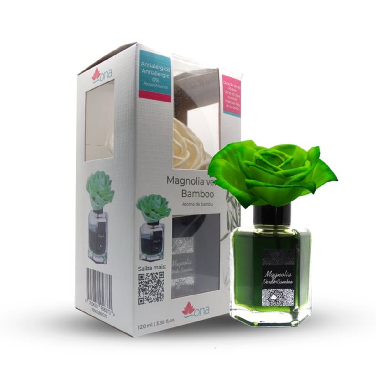 Ambientador En Forma De Flor Bamb&uacute; Verde 120 ML ONA image number null