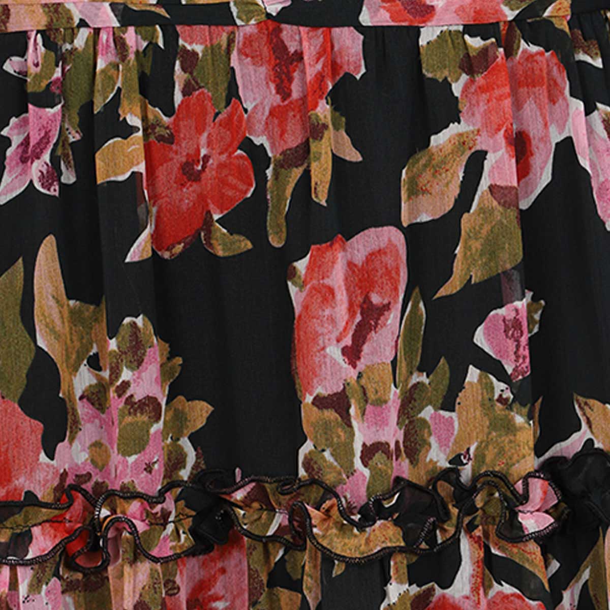 Maxi Vestido Estampado De Manga Larga Life Styler Para Mujer Formal image number null