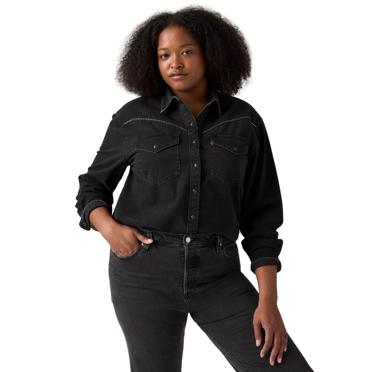 Levi&rsquo;s&reg; Camisa Sawyer Western Para Mujer Curvy image number null