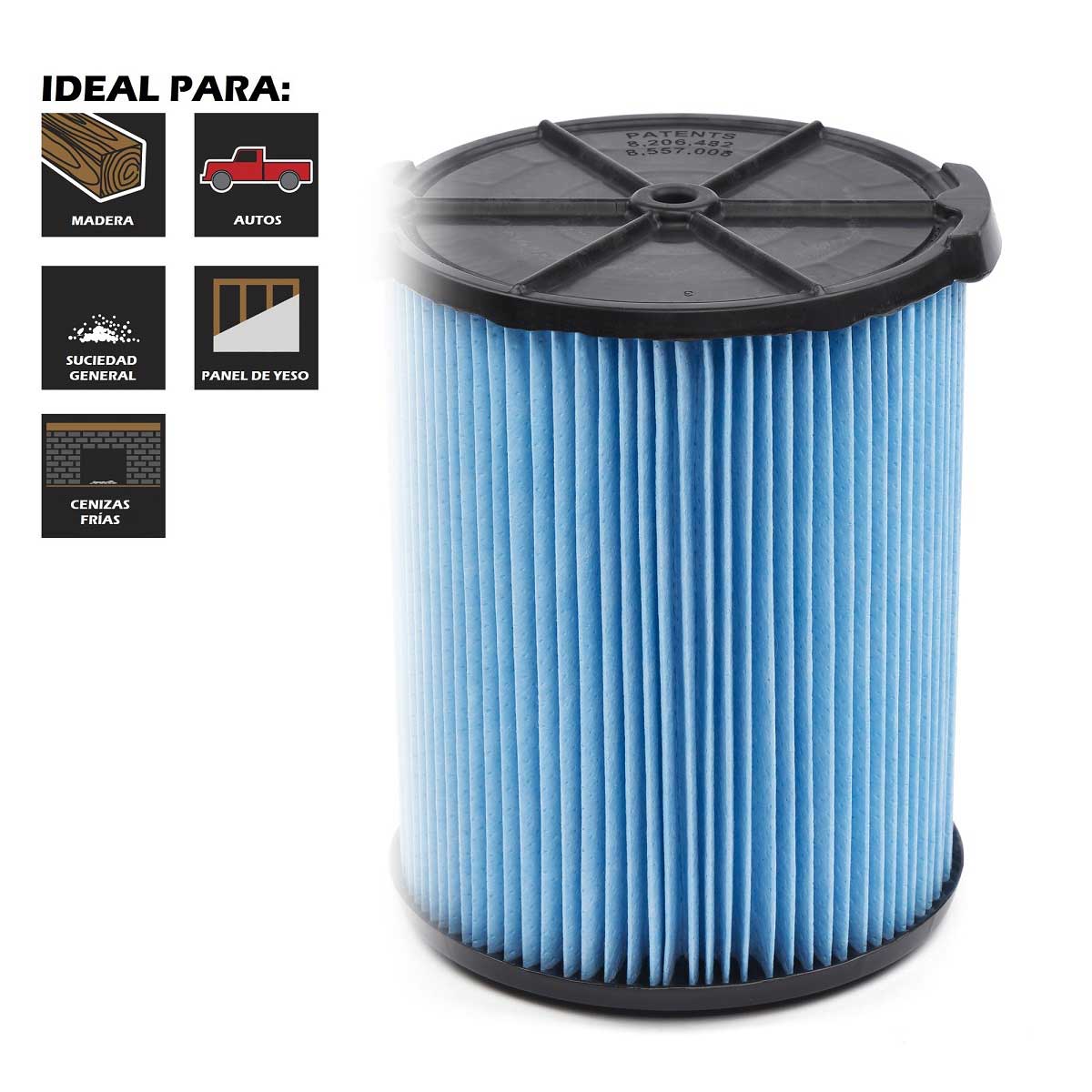 Filtro de Polvo Fino para Aspiradoras Craftsman de 6 a 20 Galones Mod. CMXZVBE38751 image number null