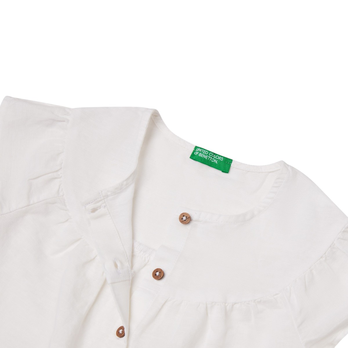 Blusa Benetton con Manga Drapeada para Ni&ntilde;a image number null