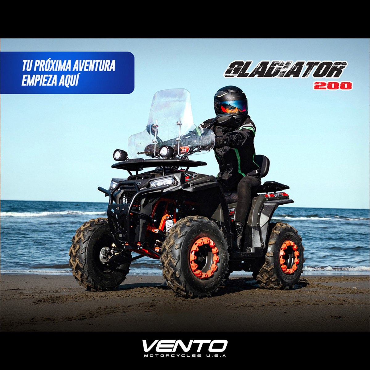 Cuatrimoto Vento Gladiator 200 2.0 Negro 2027 image number null