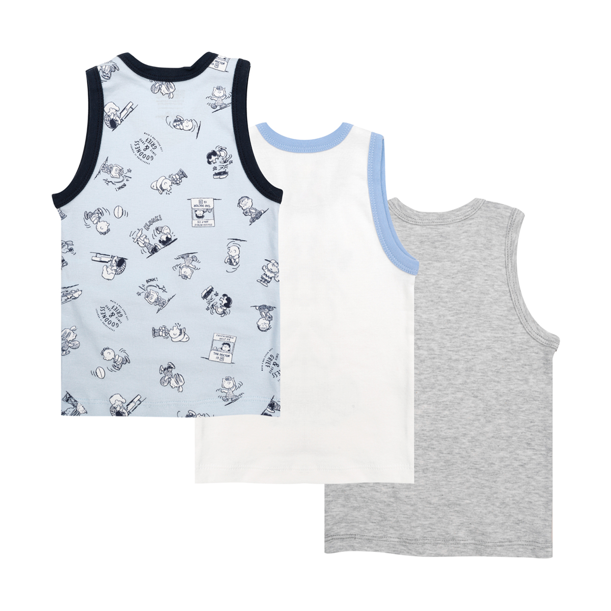 3 Pack Camisetas con Dise&ntilde;o Charlie Brown y Snoopy Baby Creysi para Ni&ntilde;o image number null