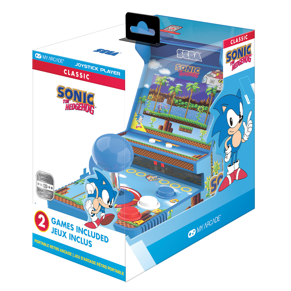 Consola Port&aacute;til Arcade Sonic Joystick Player image number null