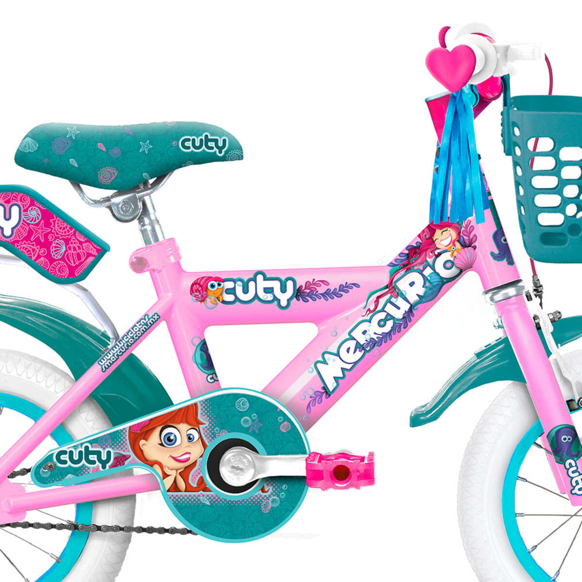 Bicicleta Rosa Cuty Rodada 12 1 Vel image number null